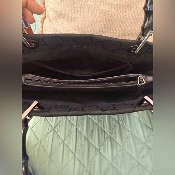 Gucci Bamboo GG Canvas Tote - Picture 5 of 13